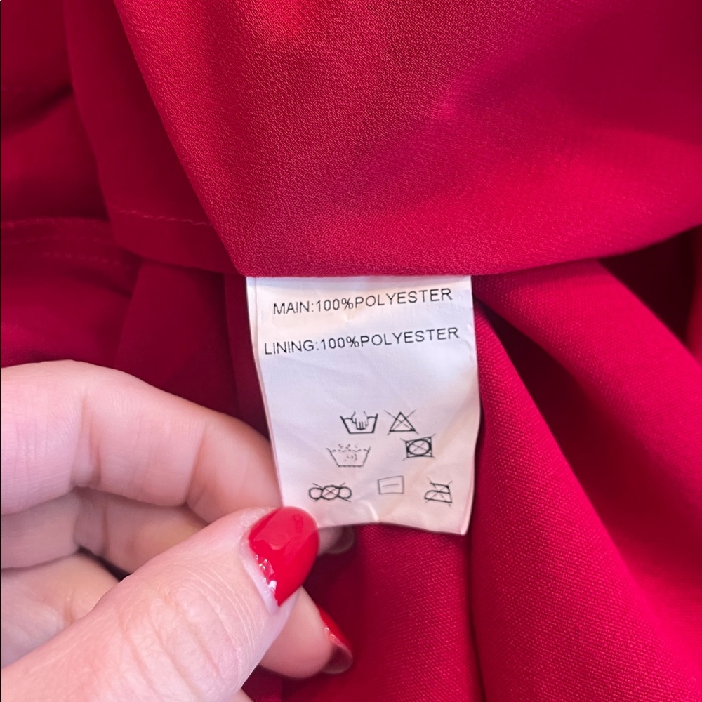 Hello Molly High Low Red Ruffle Maxi Dress - Picture 4 of 4